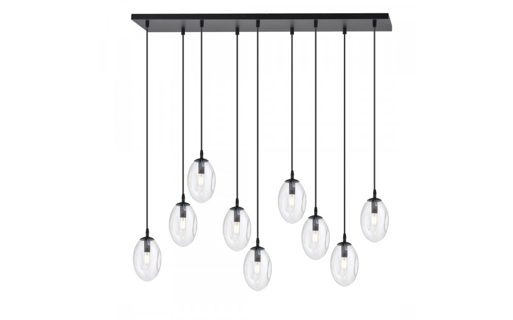 Emibig ASTRAL 9 BL TRANSPARENT Lampa wisząca Czarny 1265/9
