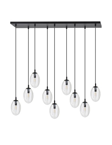 Emibig ASTRAL 9 BL TRANSPARENT Lampa wisząca Czarny 1265/9 - produkt 2