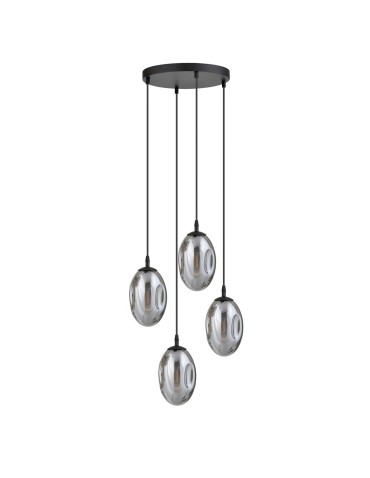 Emibig ASTRAL 4 BL PREMIUM GRAFIT Lampa wisząca Czarny 1266/4PREM - produkt 2