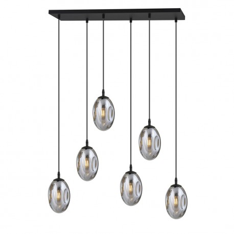 Emibig ASTRAL 6 BL GRAFIT Lampa wisząca Czarny 1266/6