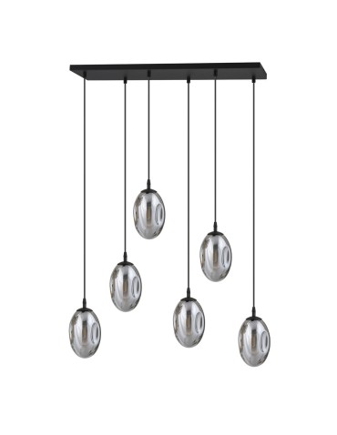 Emibig ASTRAL 6 BL GRAFIT Lampa wisząca Czarny 1266/6 - produkt 2