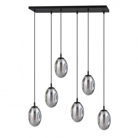 Emibig ASTRAL 6 BL GRAFIT Lampa wisząca Czarny 1266/6