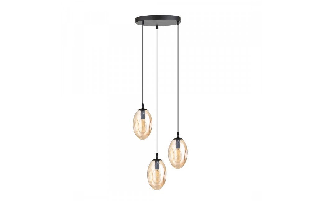 Emibig ASTRAL 3 BL PREMIUM MIODOWY Lampa wisząca Czarny 1267/3PREM
