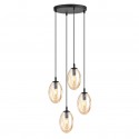 Emibig ASTRAL 4 BL PREMIUM MIODOWY Lampa wisząca Czarny 1267/4PREM