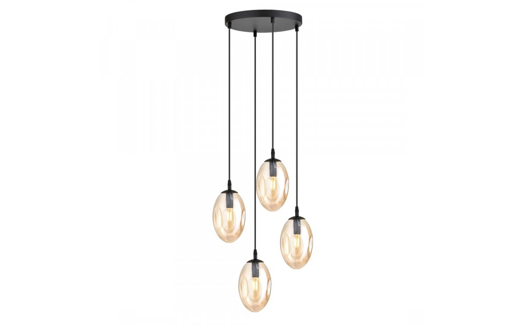 Emibig ASTRAL 4 BL PREMIUM MIODOWY Lampa wisząca Czarny 1267/4PREM