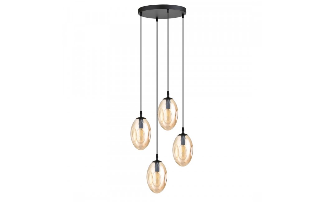 Emibig ASTRAL 4 BL PREMIUM MIODOWY Lampa wisząca Czarny 1267/4PREM