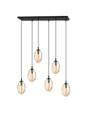 Emibig ASTRAL 6 BL MIODOWY Lampa wisząca Czarny 1267/6 - produkt 2