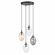 Emibig ASTRAL 4 BL PREMIUM MIX Lampa wisząca Czarny 1268/4PREM