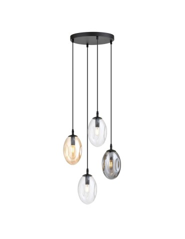 Emibig ASTRAL 4 BL PREMIUM MIX Pendant Lamp Black 1268/4PREM