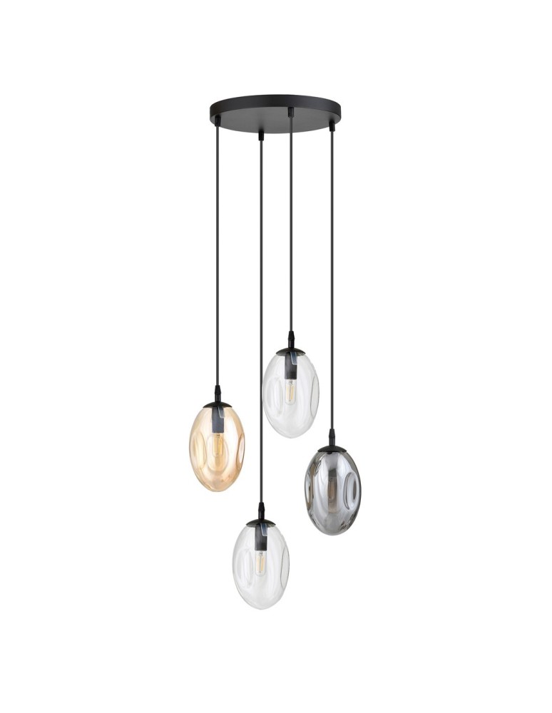 Emibig ASTRAL 4 BL PREMIUM MIX Pendant Lamp Black 1268/4PREM
