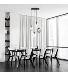 Pendant lamps spheres - Emibig ASTRAL 4 BL PREMIUM MIX Pendant Lamp Black 1268/4PREM - product 3