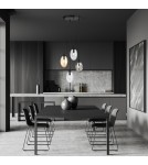 Pendant lamps spheres - Emibig ASTRAL 4 BL PREMIUM MIX Pendant Lamp Black 1268/4PREM - product 4