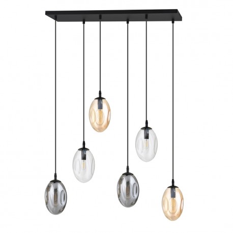 Emibig ASTRAL 6 BL MIX Lampa sufitowa Czarny 1268/6M1
