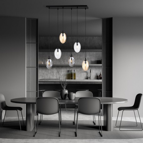 Emibig ASTRAL 6 BL MIX Lampa sufitowa Czarny 1268/6M1