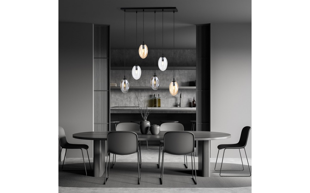 Emibig ASTRAL 6 BL MIX Lampa sufitowa Czarny 1268/6M1