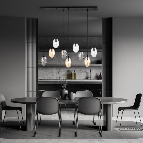 Emibig ASTRAL 9 BL MIX Lampa sufitowa Czarny 1268/9M1