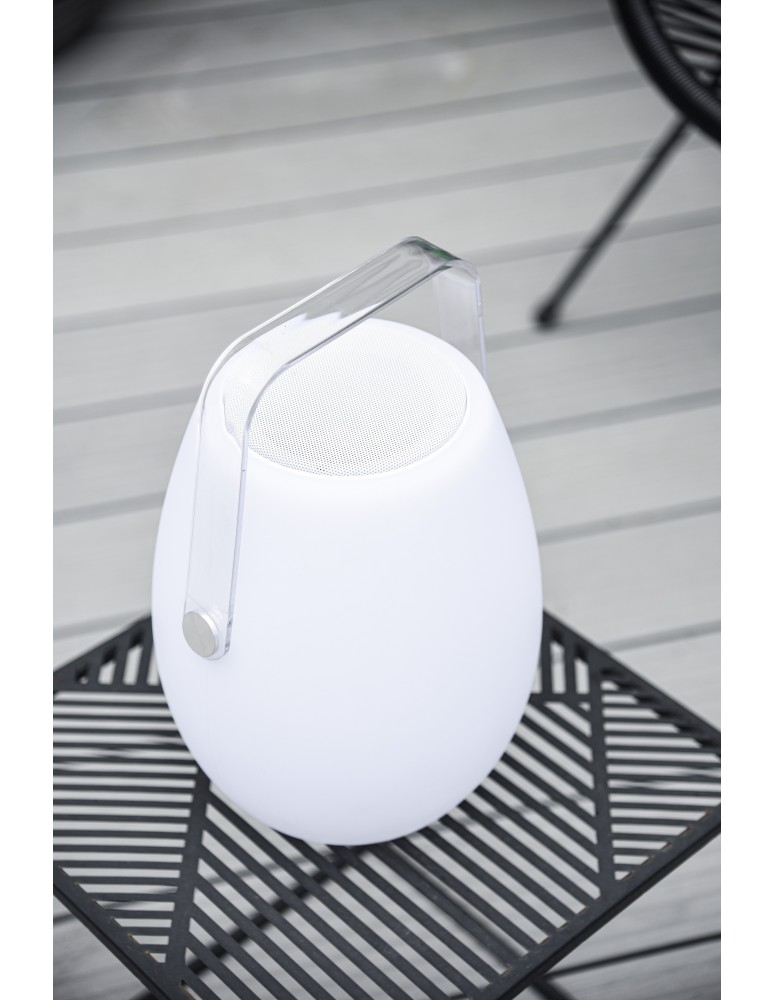 Speakers with lighting - Azzardo BOOMBOX MEDIUM Speaker IP44 White AZ4664 - product kolory-swiatla.pl 2