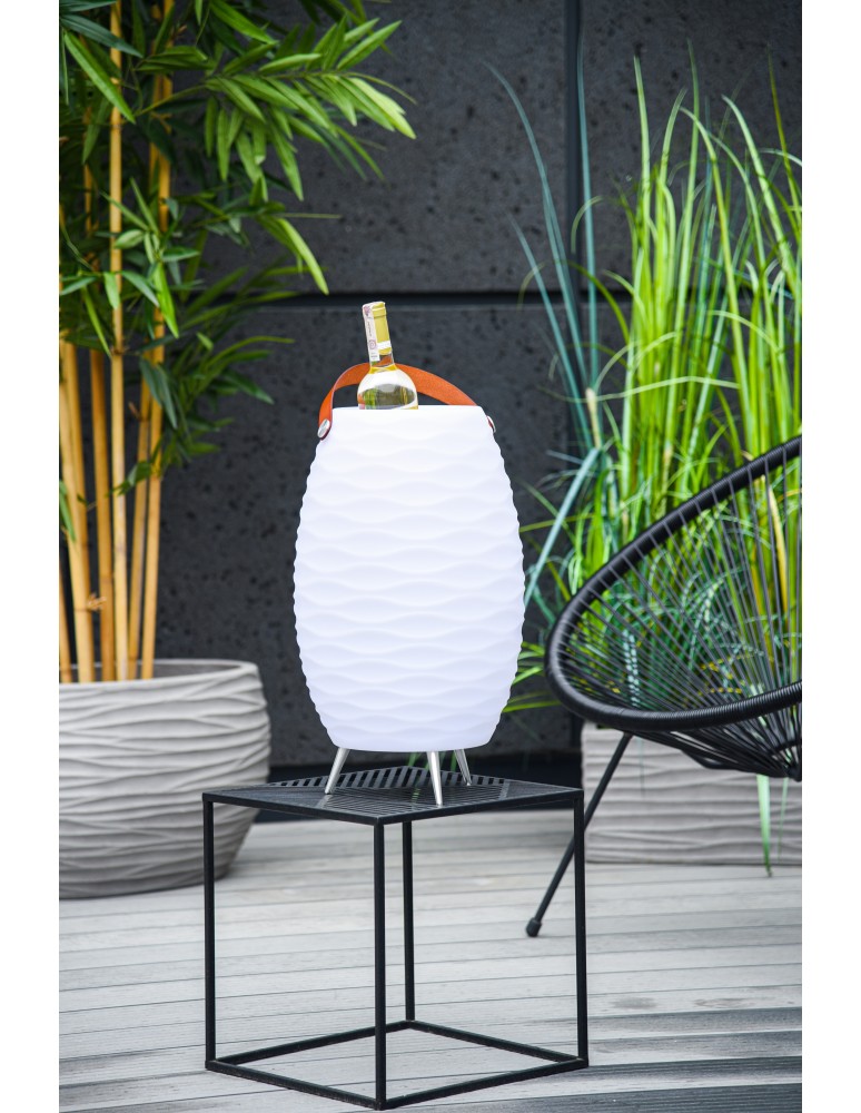 Speakers with lighting - Azzardo BOOMBOX BUCKET Speaker IP44 White AZ4665 - product kolory-swiatla.pl 2