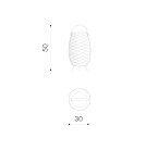 Speakers with lighting - Azzardo BOOMBOX BUCKET Speaker IP44 White AZ4665 - product 7