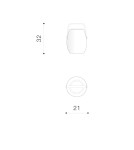 Speakers with lighting - Azzardo BOOMBOX MEDIUM Speaker IP44 White AZ4664 - product 6