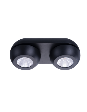 Azzardo OJOS 2 BK Lampa Natynkowa Czarny AZ4199 - produkt 2