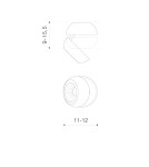 LED headlights - Azzardo OJOS 1 WH Surface Mounted Lamp White AZ4196 - product 4