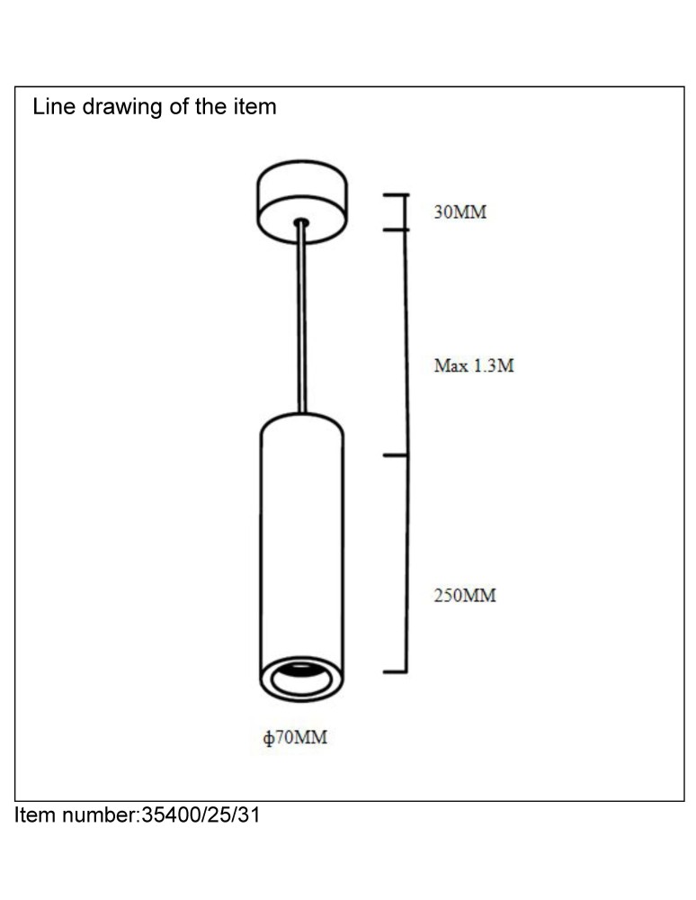 Pendant lamps - Lucide GIPSY Pendant Round GU10 H25c 35400/25/31 - product kolory-swiatla.pl 5
