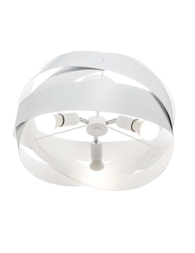 White ceiling lamps - Zuma Line TORNADO 50 cm white/white ceiling lamp - product kolory-swiatla.pl 3
