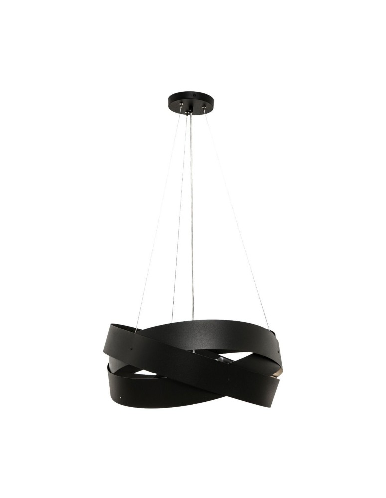 Black pendant lamps - Zuma Line TORNADO 50 cm black/black 1118 pendant lamp - product kolory-swiatla.pl 1