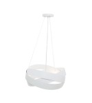 Modern pendant lamps - Zuma Line TORNADO 50 cm white/white 1117 pendant lamp - product 1