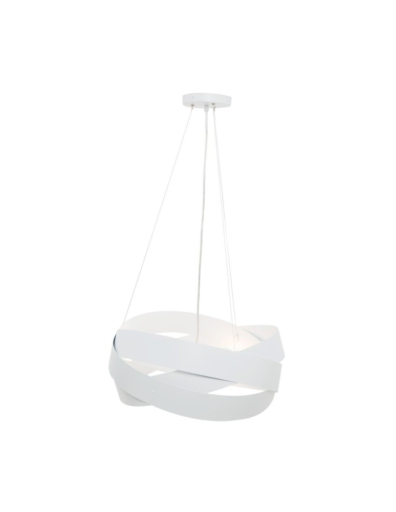 Modern pendant lamps - Zuma Line TORNADO 50 cm white/white 1117 pendant lamp - product kolory-swiatla.pl 1