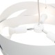 Zuma Line Lampa wisząca TORNADO 50 cm biała/white 1117