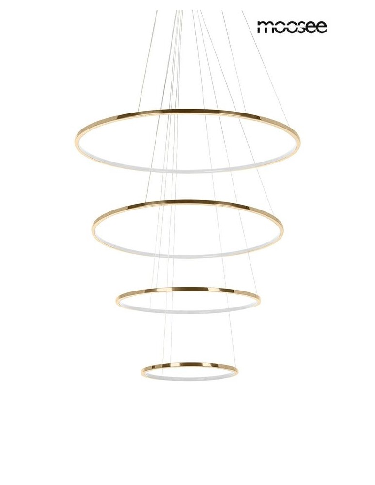 Pendant lamps circles - MOOSEE RING SLIM M gold pendant lamp (MSE1501100162) - product kolory-swiatla.pl 1