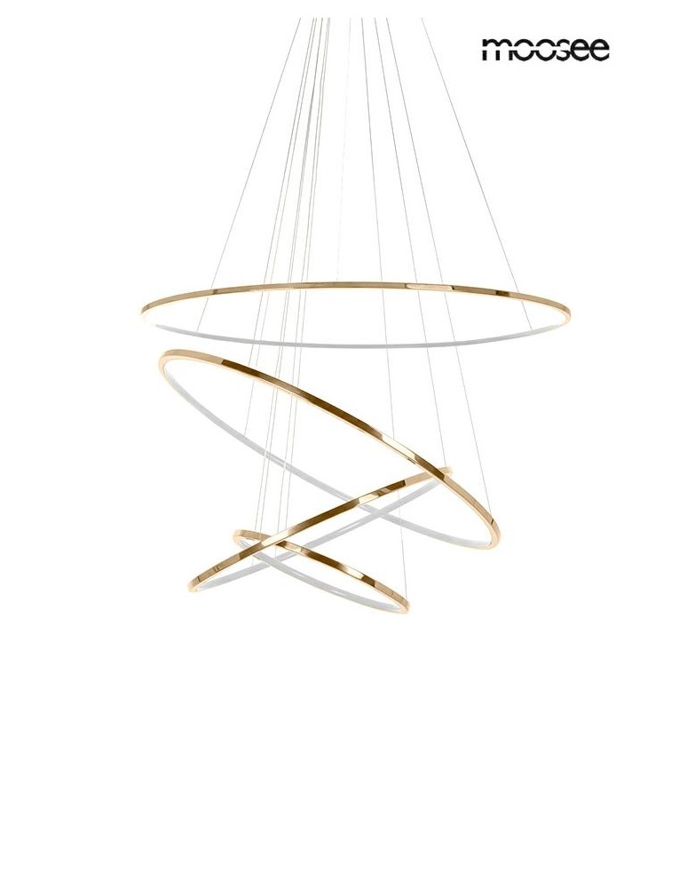 Pendant lamps circles - MOOSEE RING SLIM M gold pendant lamp (MSE1501100162) - product kolory-swiatla.pl 2