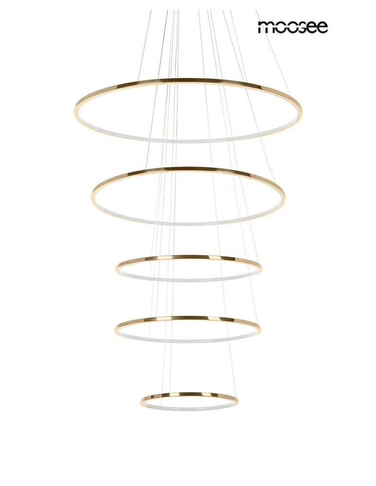 Pendant lamps circles - MOOSEE RING SLIM L gold pendant lamp (MSE1501100163) - product kolory-swiatla.pl 1