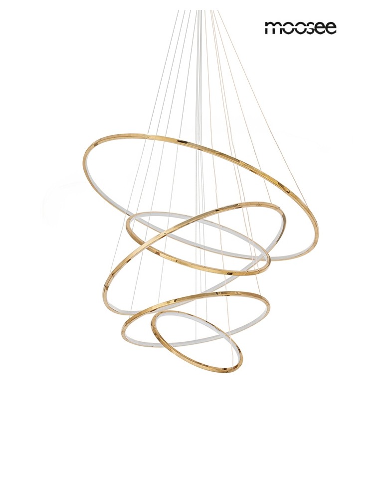 Pendant lamps circles - MOOSEE RING SLIM L gold pendant lamp (MSE1501100163) - product kolory-swiatla.pl 2