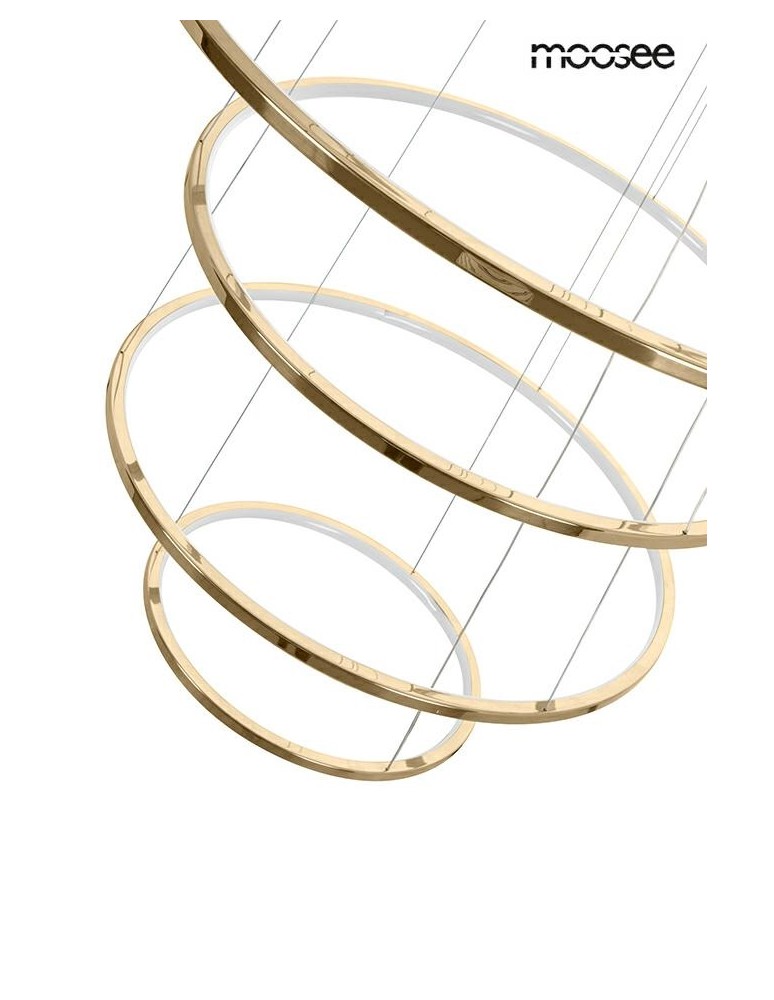 Pendant lamps circles - MOOSEE RING SLIM L gold pendant lamp (MSE1501100163) - product kolory-swiatla.pl 4