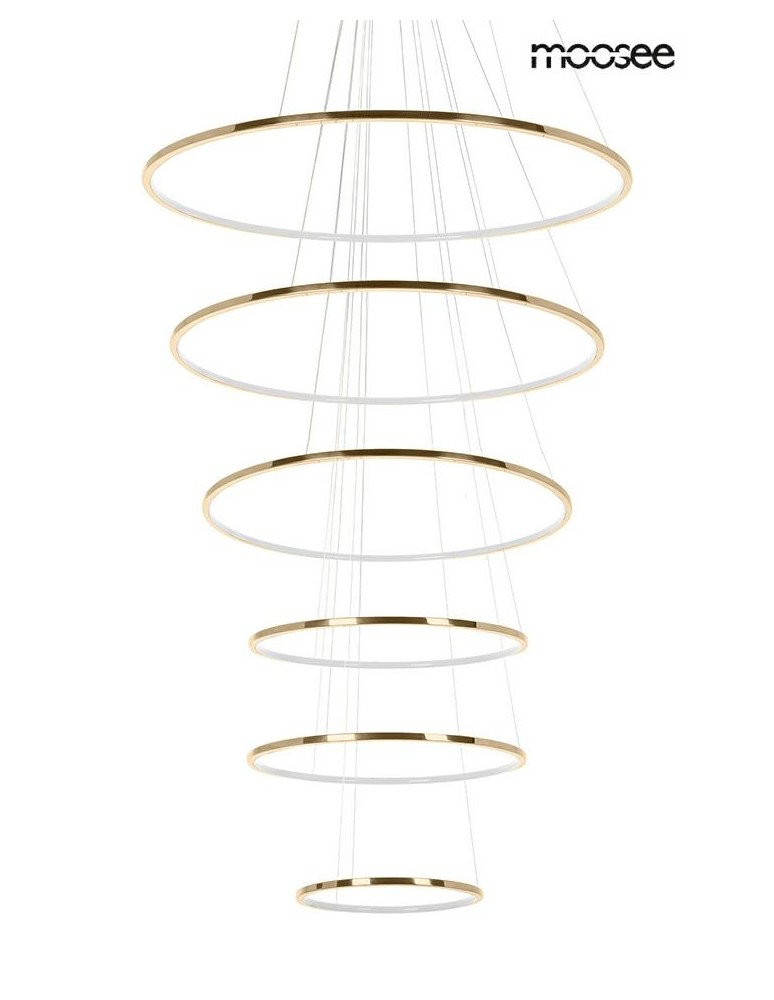 Pendant lamps circles - MOOSEE RING SLIM XL gold pendant lamp (MSE1501100164) - product kolory-swiatla.pl 1