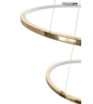Pendant lamps circles - MOOSEE RING SLIM XL gold pendant lamp (MSE1501100164) - product 6