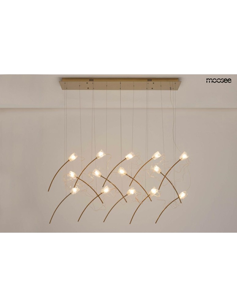 Designer pendant lamps - MOOSEE TULIPPE 14 LINE gold pendant lamp (MSE1501100169) - product kolory-swiatla.pl 2