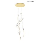 Designer pendant lamps - MOOSEE TULIPPE 7 DISC gold pendant lamp (MSE1501100170) - product 1