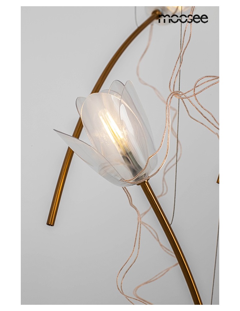 Designer pendant lamps - MOOSEE TULIPPE 7 DISC gold pendant lamp (MSE1501100170) - product kolory-swiatla.pl 3