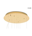 Designer pendant lamps - MOOSEE TULIPPE 7 DISC gold pendant lamp (MSE1501100170) - product 8