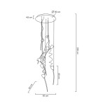 Designer pendant lamps - MOOSEE TULIPPE 7 DISC gold pendant lamp (MSE1501100170) - product 9