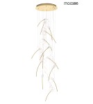 Designer pendant lamps - MOOSEE TULIPPE 14 DISC gold pendant lamp (MSE1501100171) - product 1