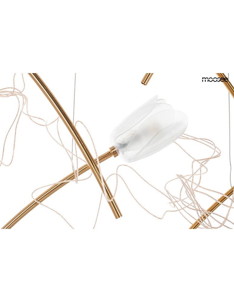 Designer pendant lamps - MOOSEE TULIPPE 14 DISC gold pendant lamp (MSE1501100171) - product kolory-swiatla.pl 7