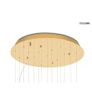 Designer pendant lamps - MOOSEE TULIPPE 14 DISC gold pendant lamp (MSE1501100171) - product 8