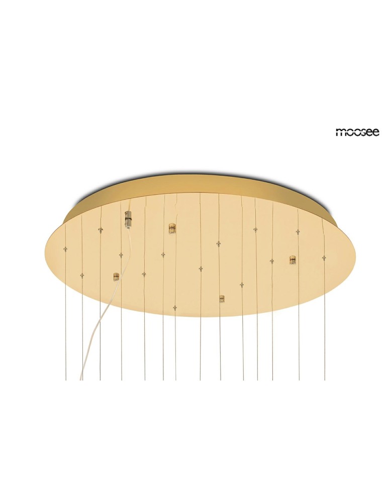 Designer pendant lamps - MOOSEE TULIPPE 14 DISC gold pendant lamp (MSE1501100171) - product kolory-swiatla.pl 8