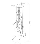 Designer pendant lamps - MOOSEE TULIPPE 14 DISC gold pendant lamp (MSE1501100171) - product 9