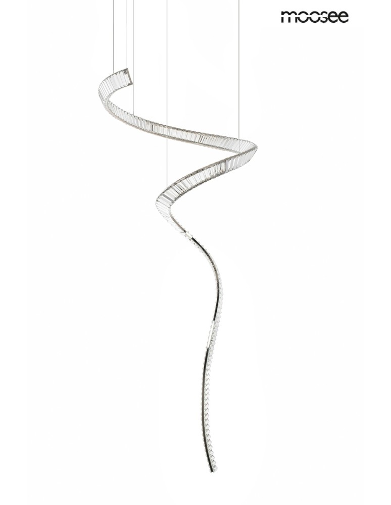 Designer pendant lamps - MOOSEE WAVE CORDON 1A chrome pendant lamp (MSE1501100193) - product kolory-swiatla.pl 2